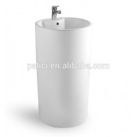 Special Shape Pedestal Sink Freestanding Basin Cylindrical washing basin