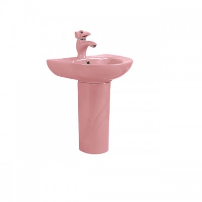 PB220 High Quality Bathroom Sinks One Piece Children Basin Ceramic Pedestal Sink Wash Hand Basins